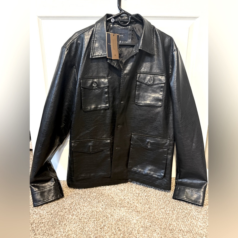 Marc Asher black leather jacket